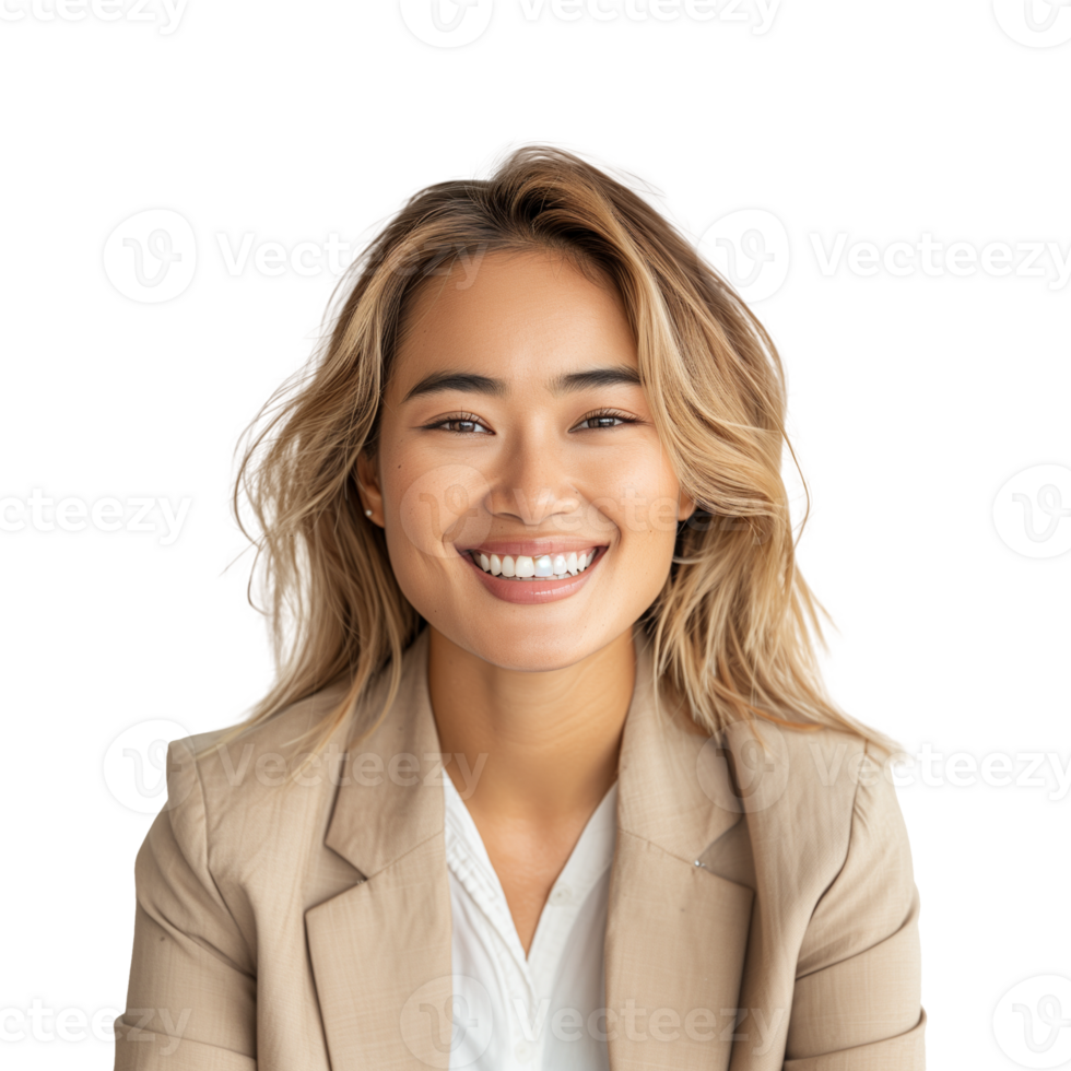 AI generated Image of Multi Racial Woman in Business Casual Outfit, Isolated on Transparent Background png