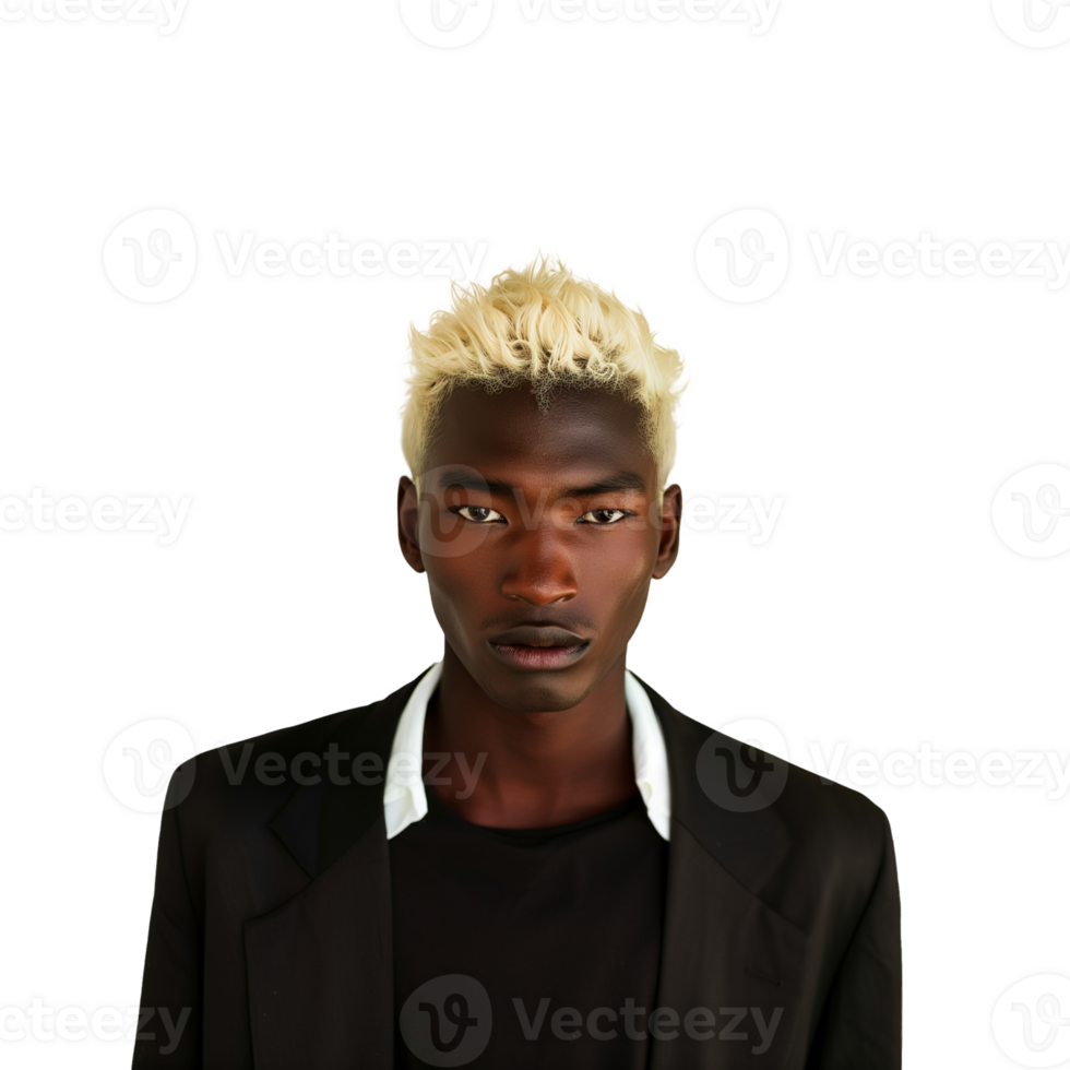 AI generated Portrait of Multi Racial Male Model in Business Casual Outfit, Isolated on Transparent Background png