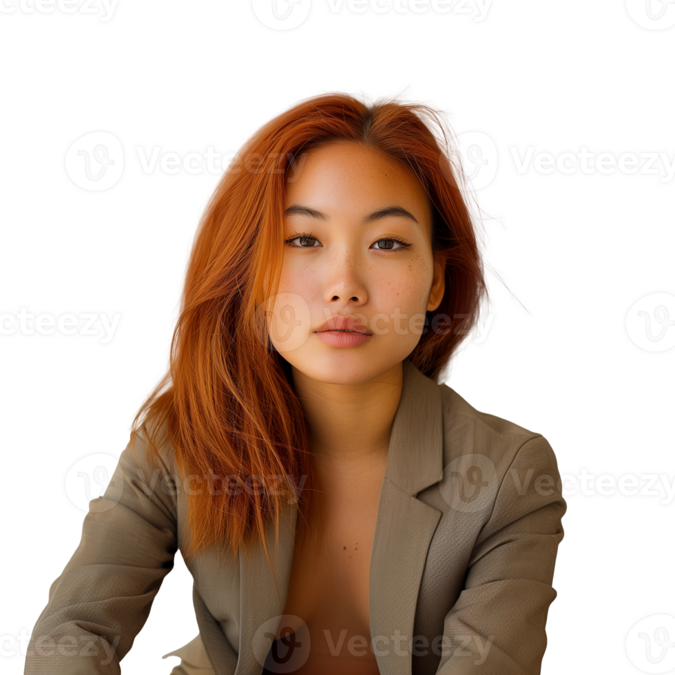 AI generated Image of Multi Racial Woman in Business Casual Outfit, Isolated on Transparent Background png