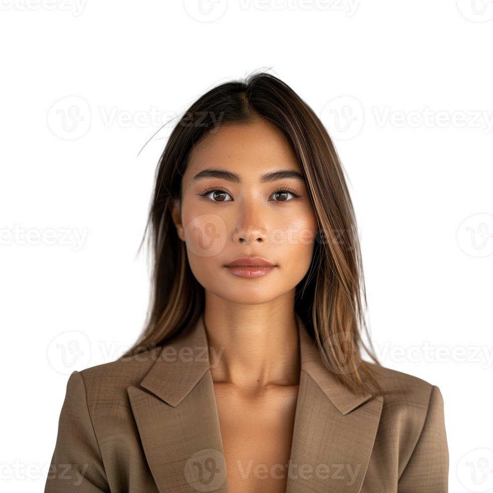 AI generated Image of Multi Racial Woman in Business Casual Outfit, Isolated on Transparent Background png