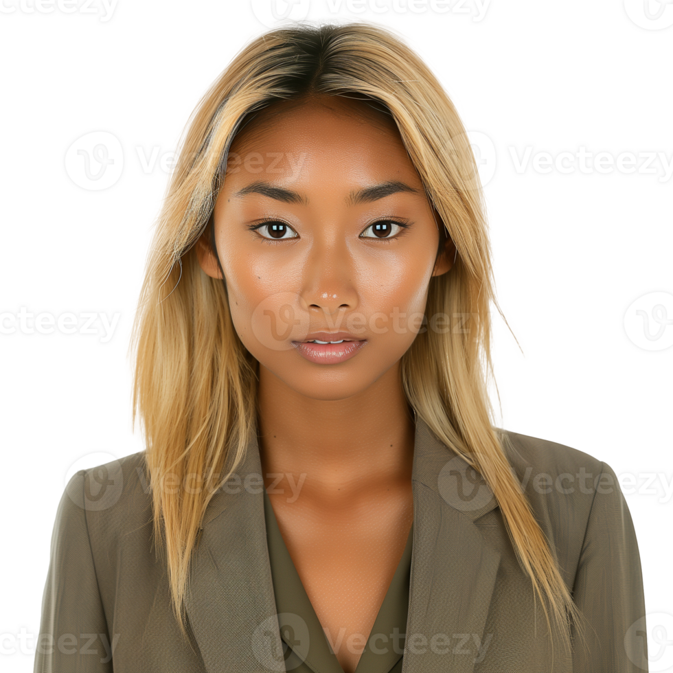 AI generated Image of Multi Racial Woman in Business Casual Outfit, Isolated on Transparent Background png