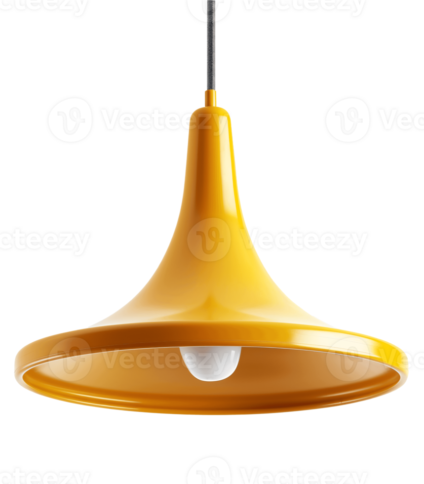 AI generated Different style and color lamp for interior design with transparent background png