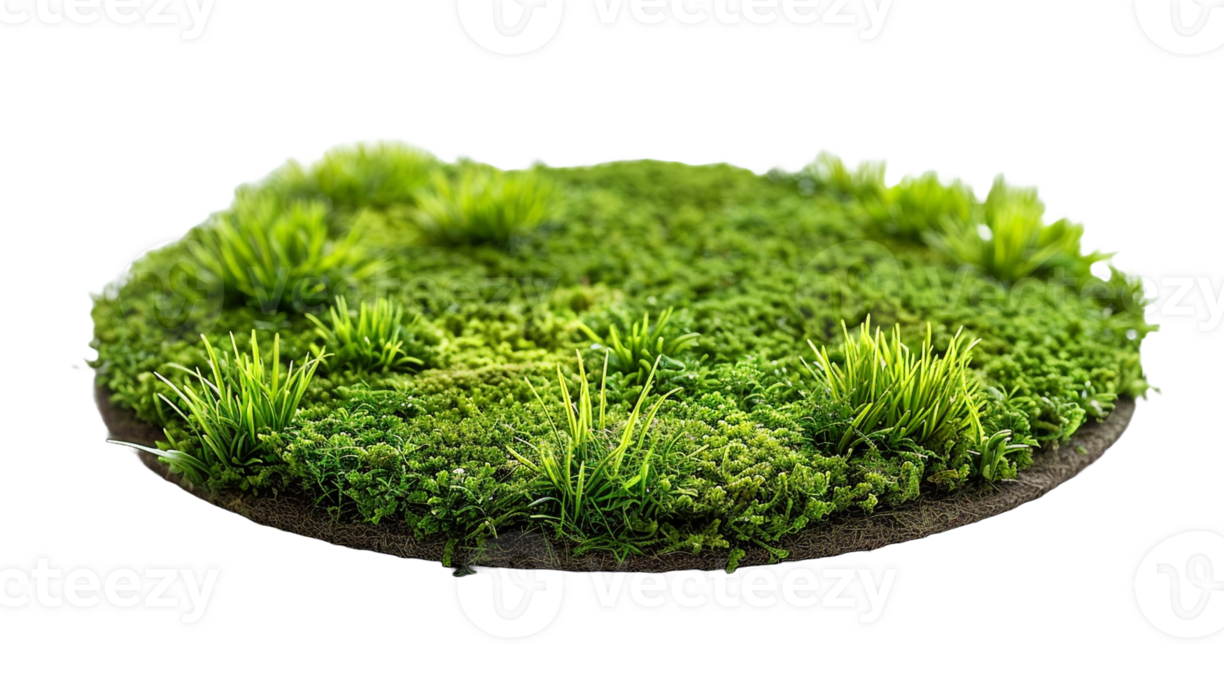AI generated Circle grass isolated on a transparent background png