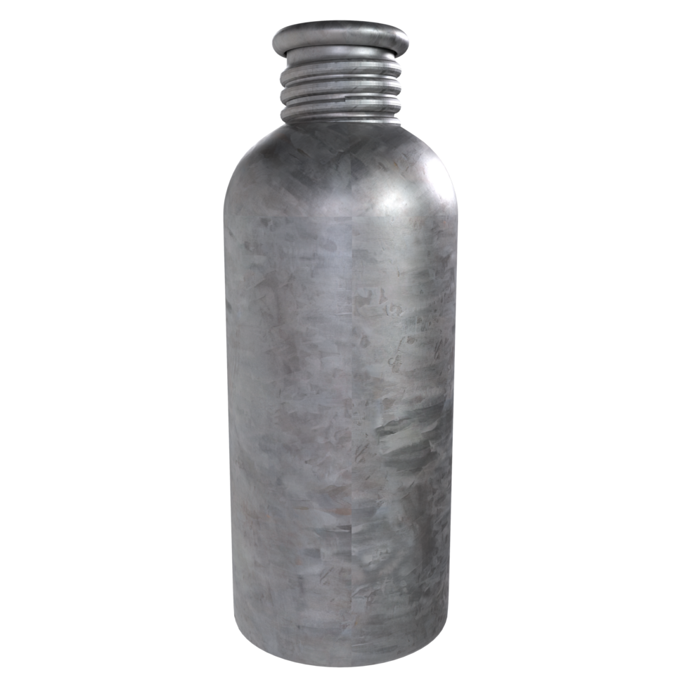 a metal bottle on a transparent background png
