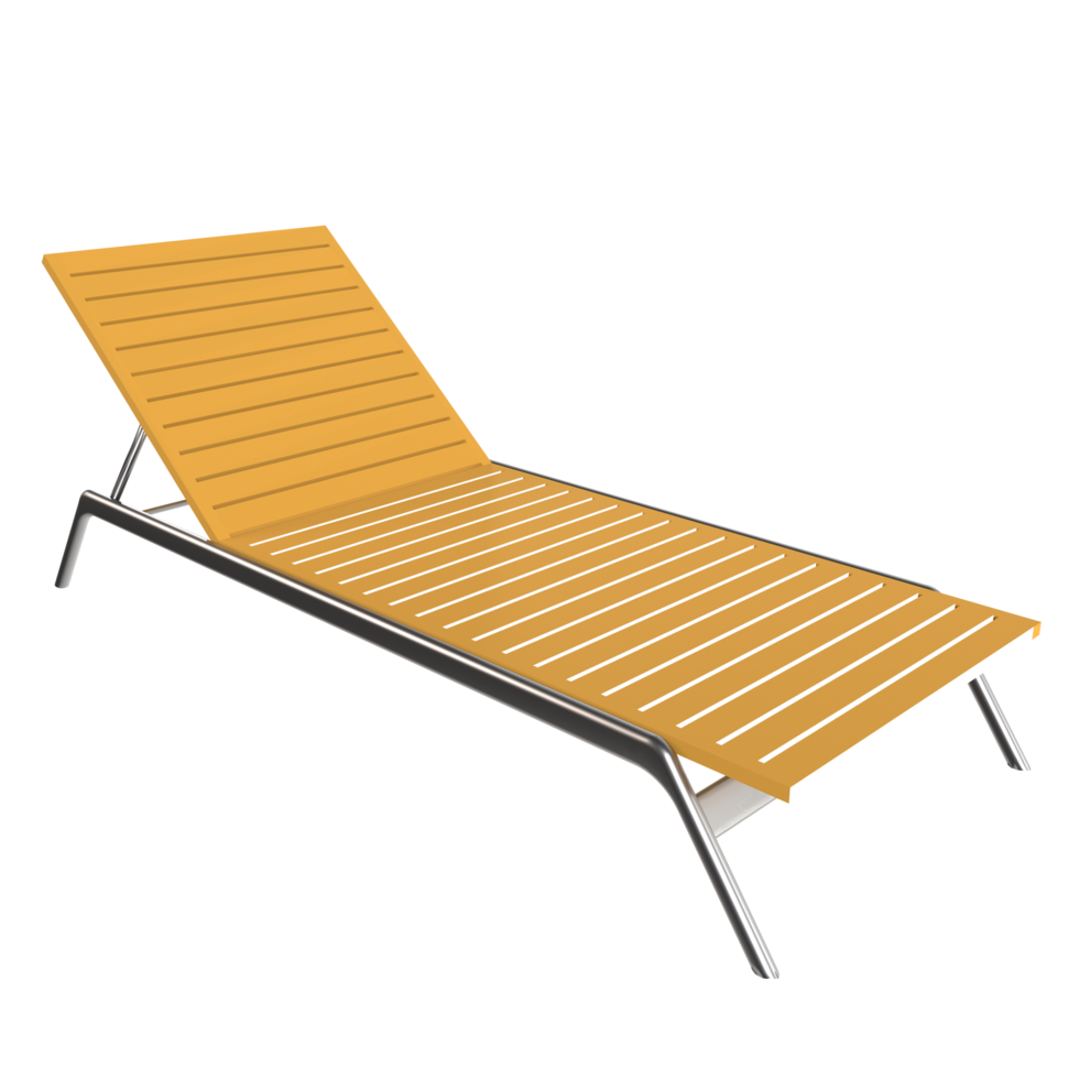 a sun lounger on a transparent background png