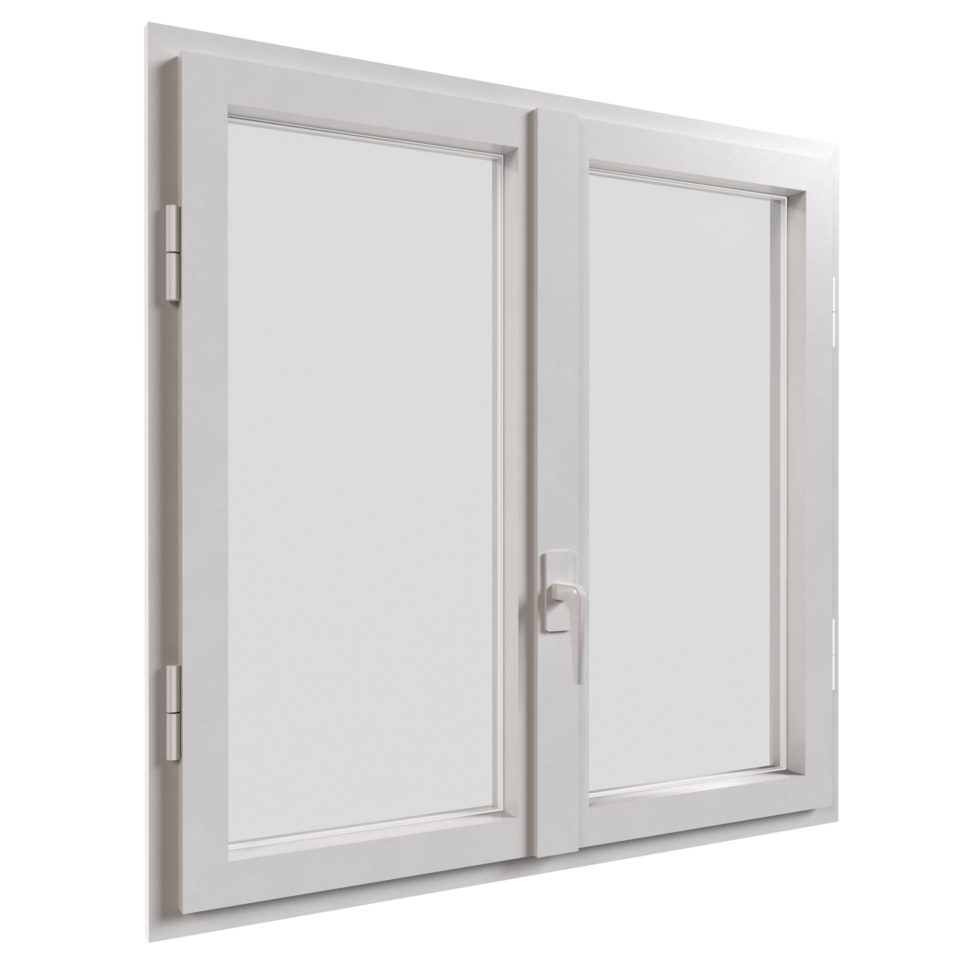 a white window with a glass door on a transparent background png