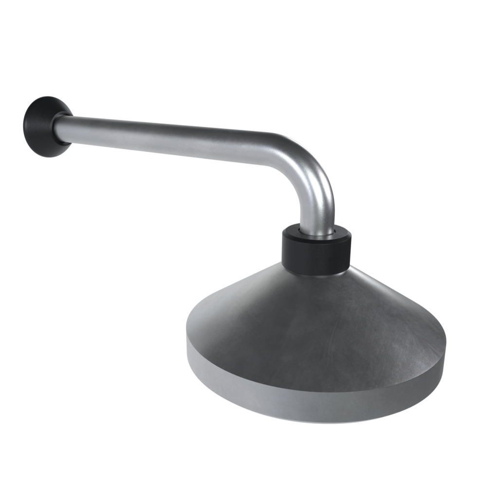 a metal shower head on a transparent background png