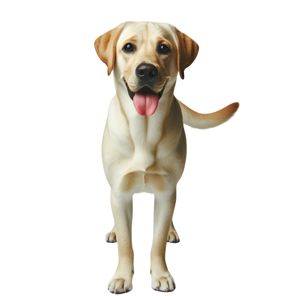 AI generated ransparent Background Labrador Illustration for Versatile Design png