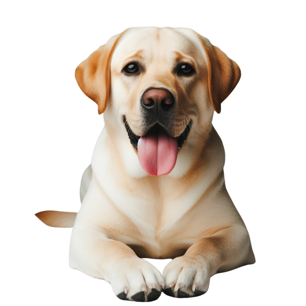 AI generated ransparent Background Labrador Illustration for Versatile Design png