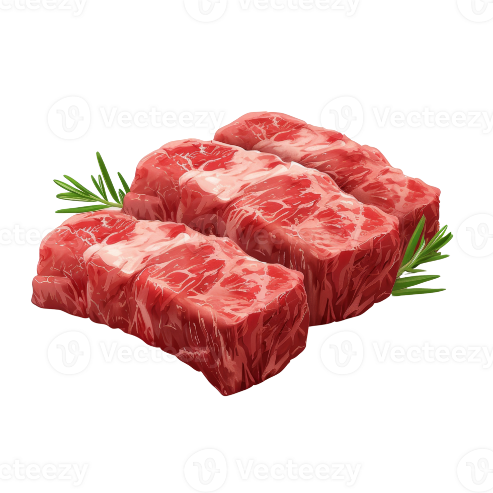 AI generated Wagyu beef or meltique beef png