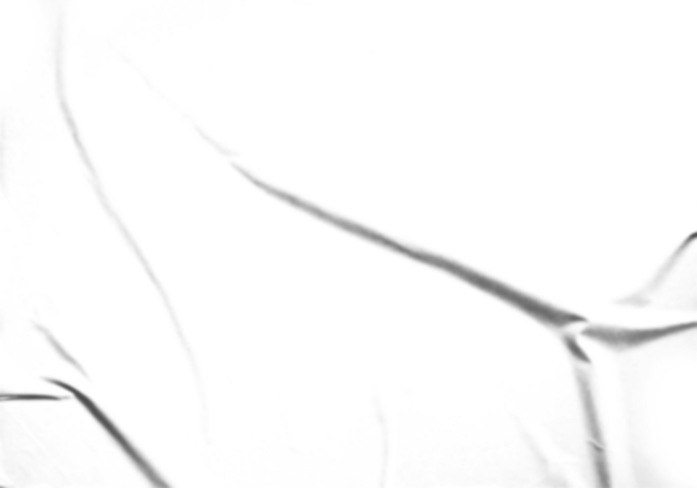 Paper wrinkled texture. Transparent glued poster template. png