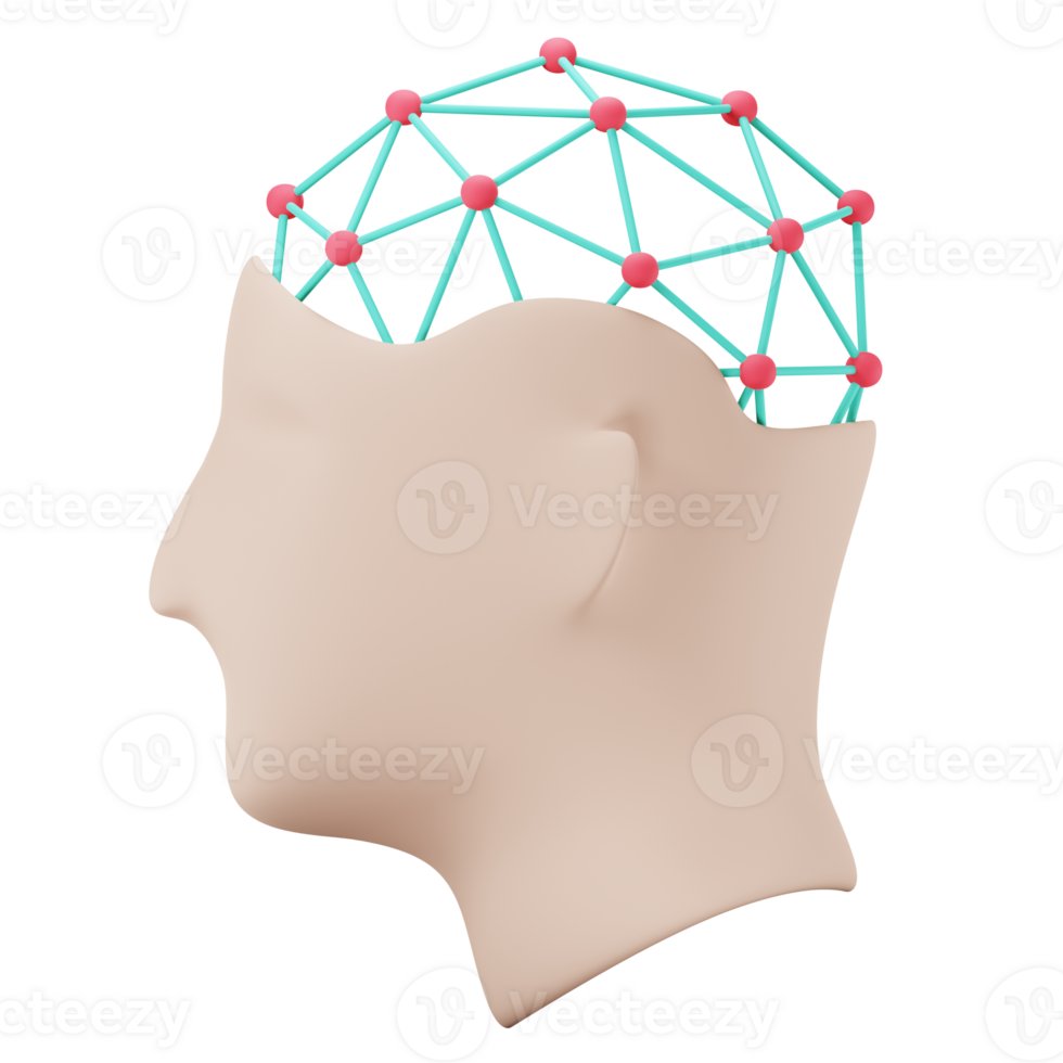 artificial inteligência 3d ícone ilustração png