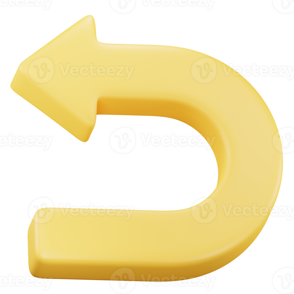 undo 3d icon illustration png