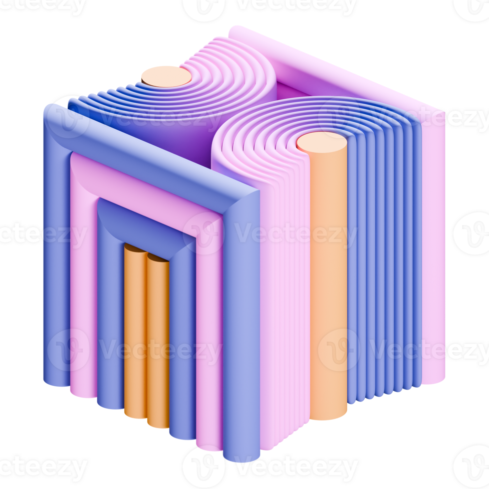 astratto forma 3d icona illustrazione png