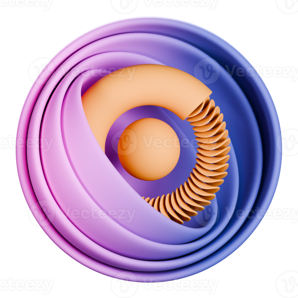 astratto forma 3d icona illustrazione png