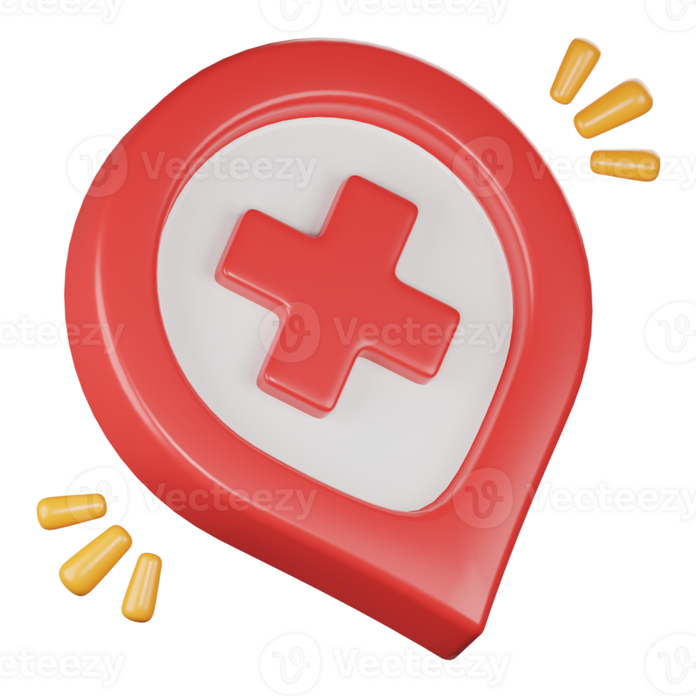 wrong location 3d icon illustration png
