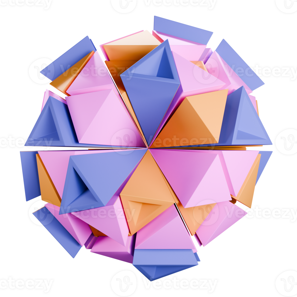 astratto forma 3d icona illustrazione png