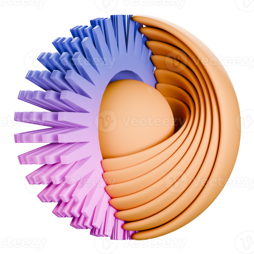 astratto forma 3d icona illustrazione png