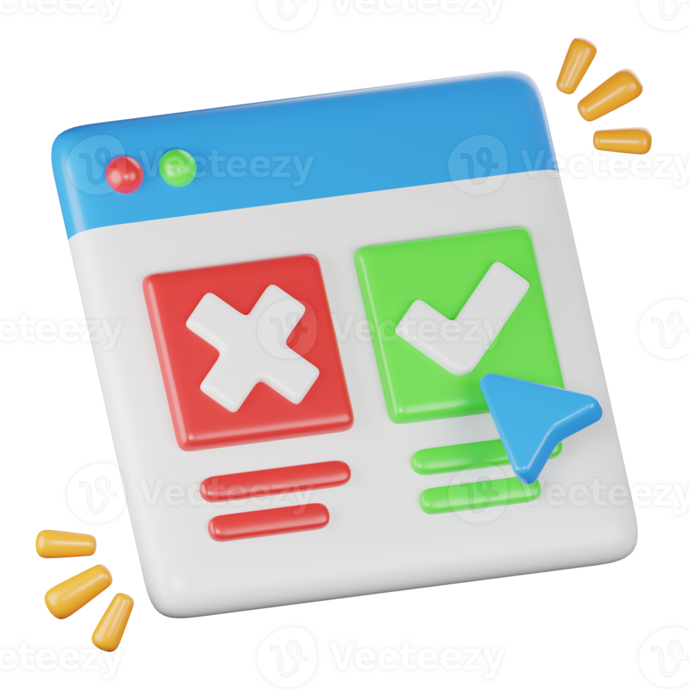 quality control 3d icon illustration png