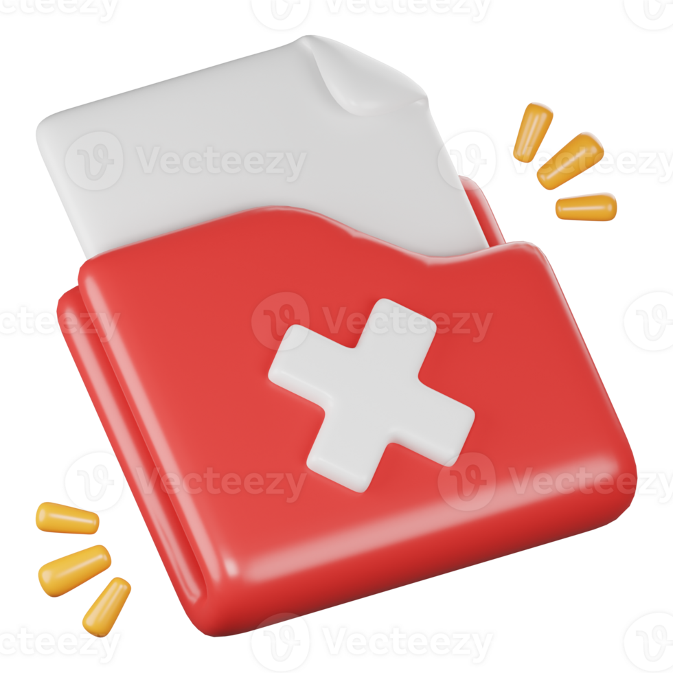 reject folder 3d icon illustration png