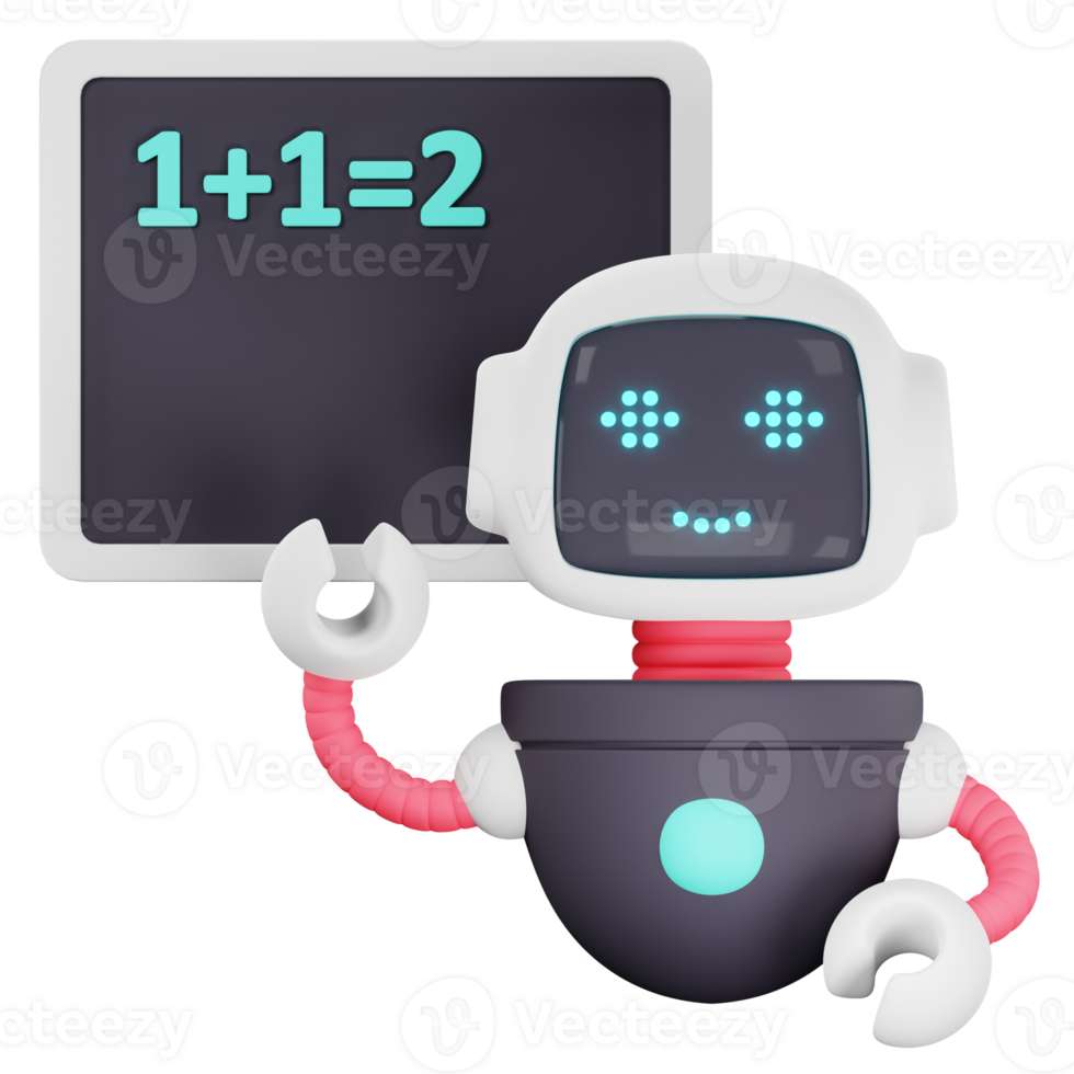 robot 3d icon illustration png