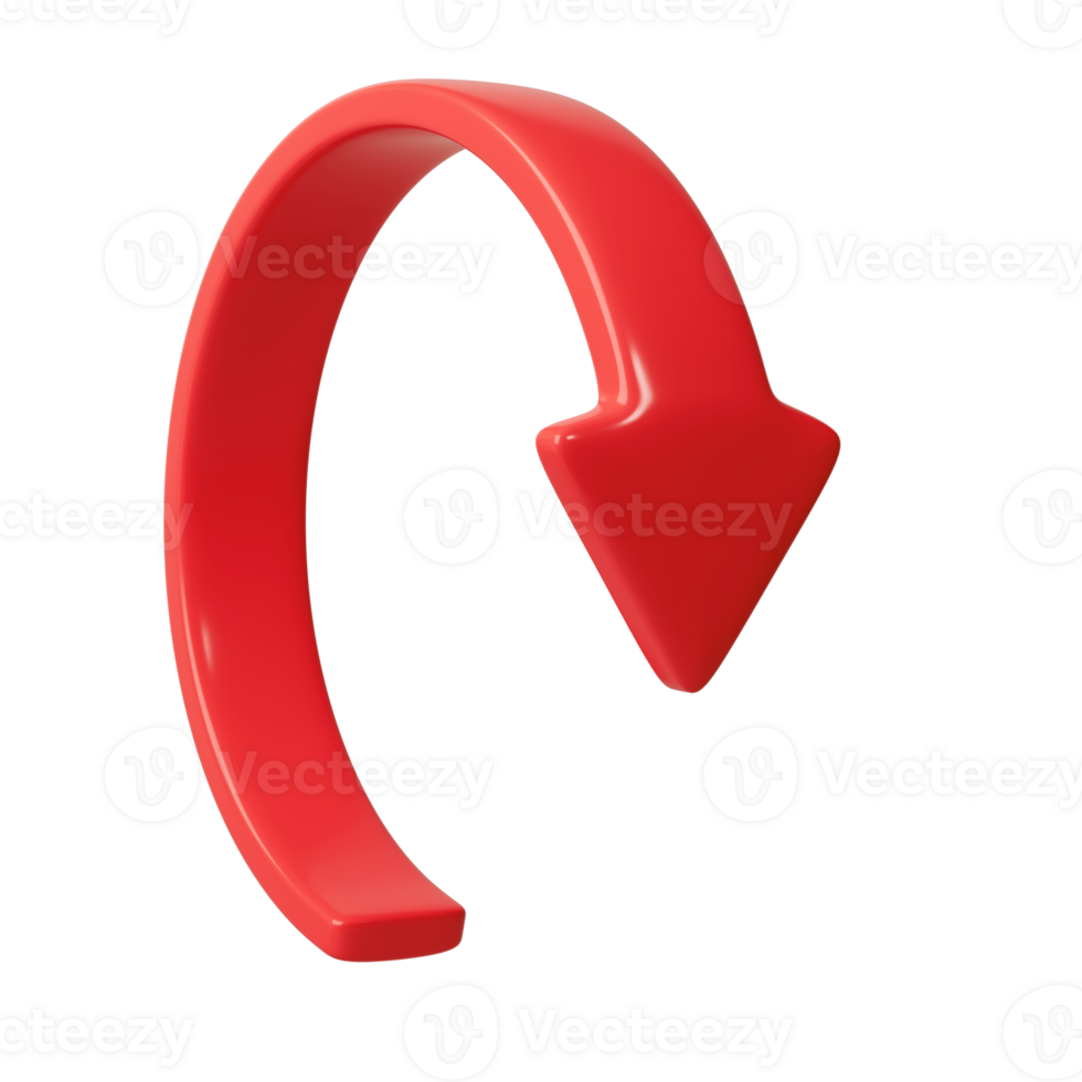 rot 3d Kreis Pfeile oben Richtung. Pfeil Zeichen oder Symbol zum Netz Taste und Schnittstelle und Navigation Design Illustration png