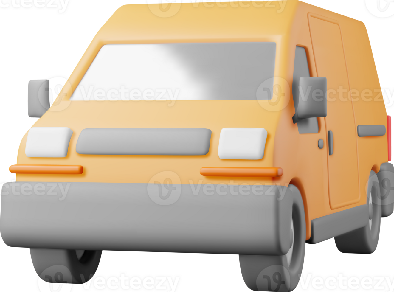 3d entrega camioneta coche png