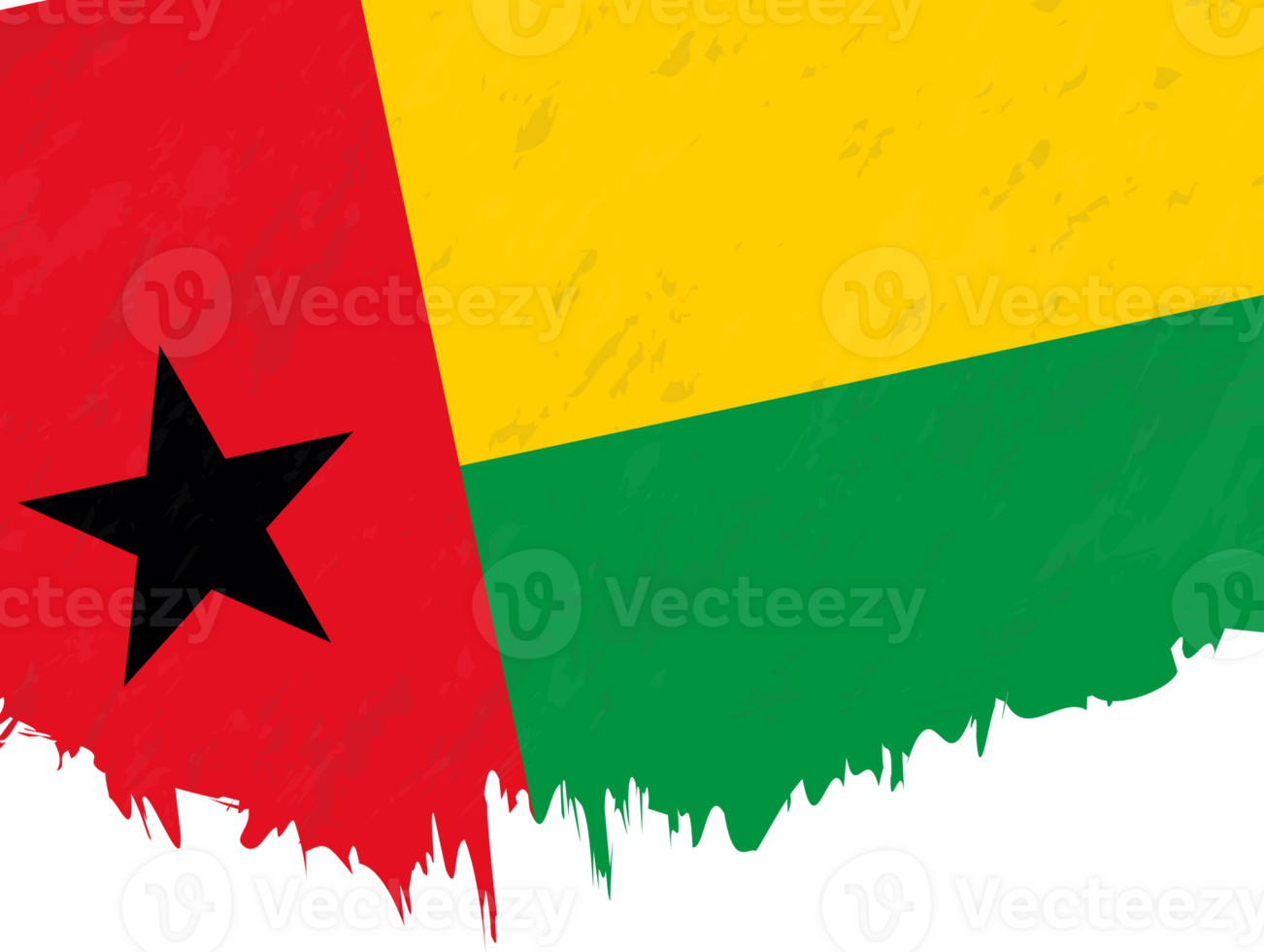 Grunge-style flag of Guinea-Bissau. png