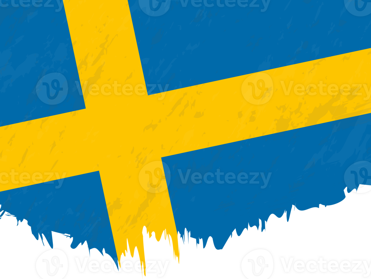 Grunge-style flag of Sweden. png