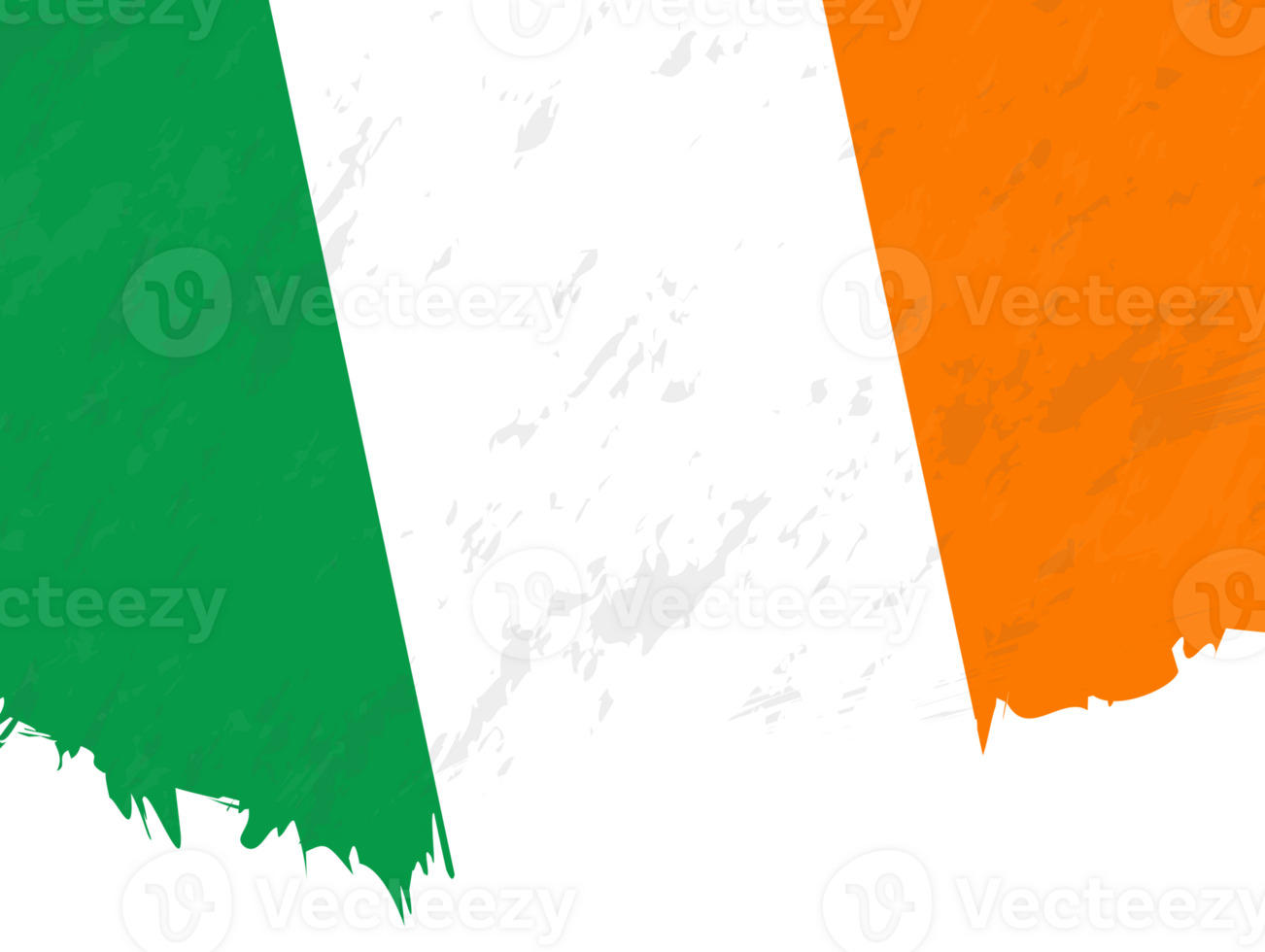 Grunge-style flag of Ireland. png