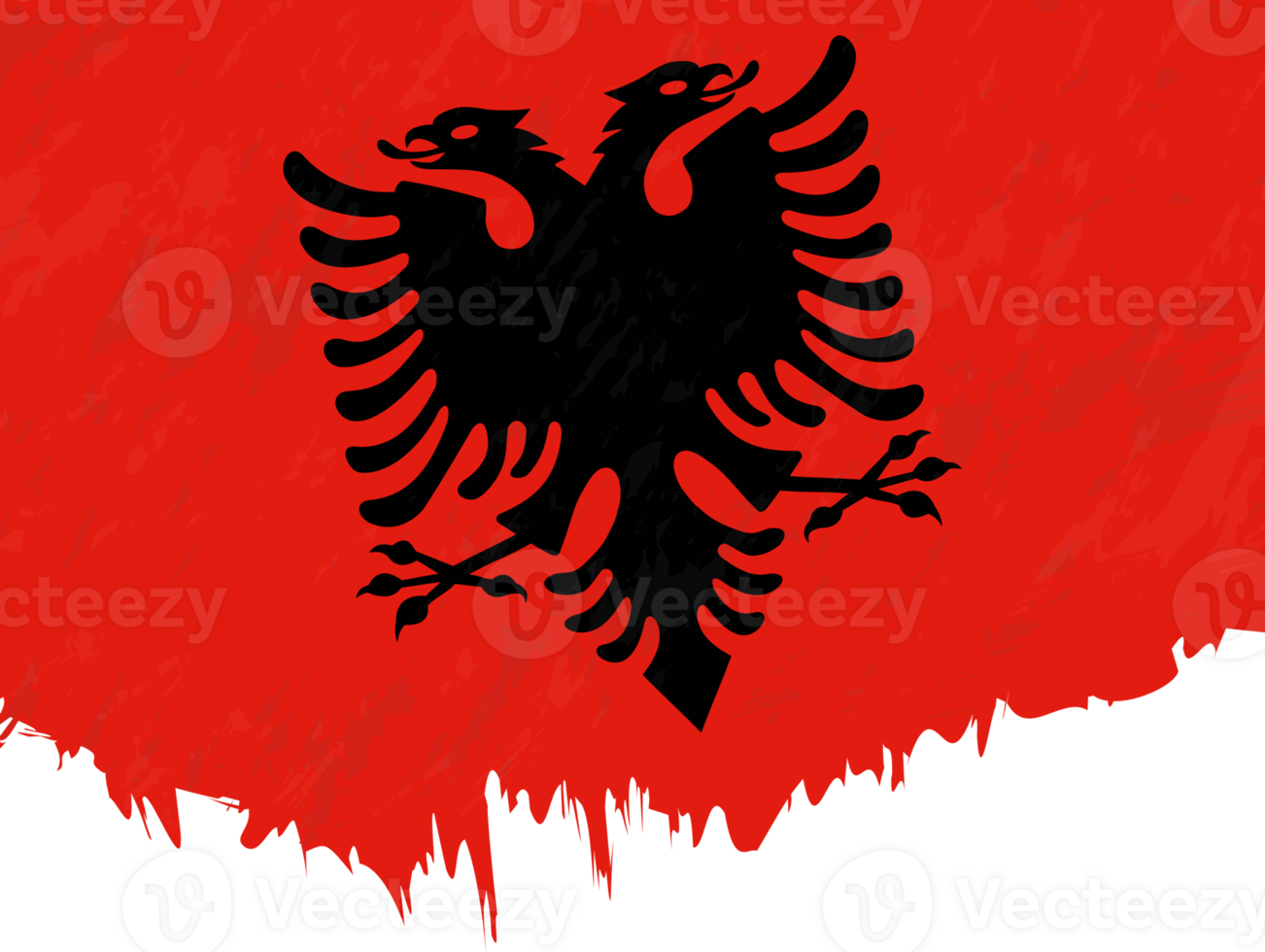 Grunge-style flag of Albania. png