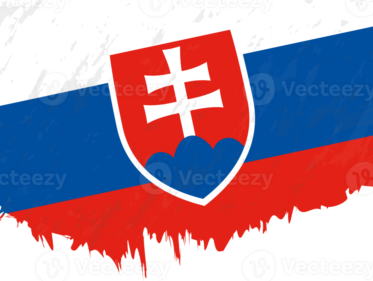 Grunge-style flag of Slovakia. png