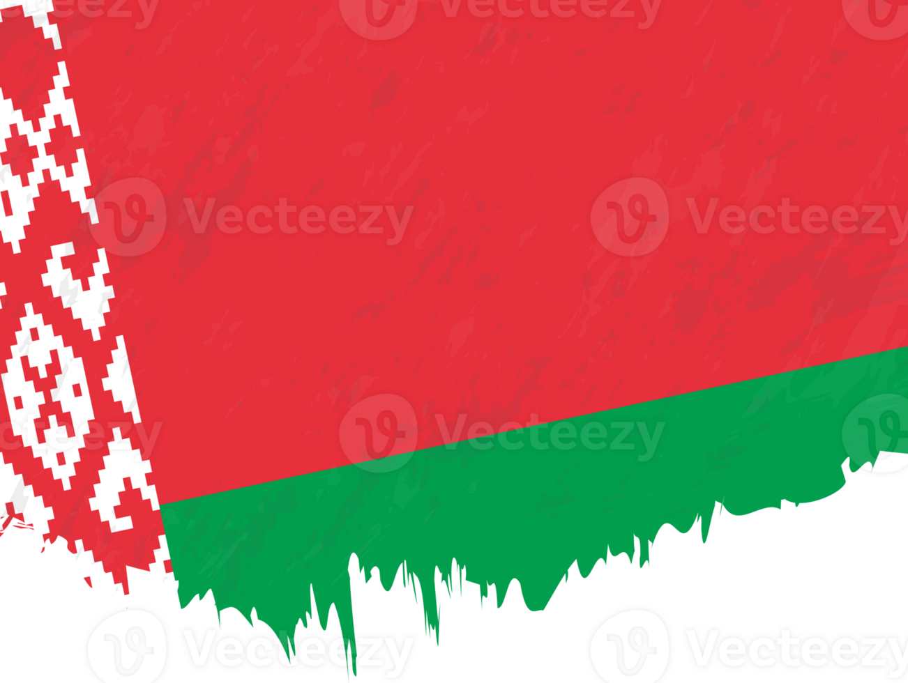 Grunge-style flag of Belarus. png