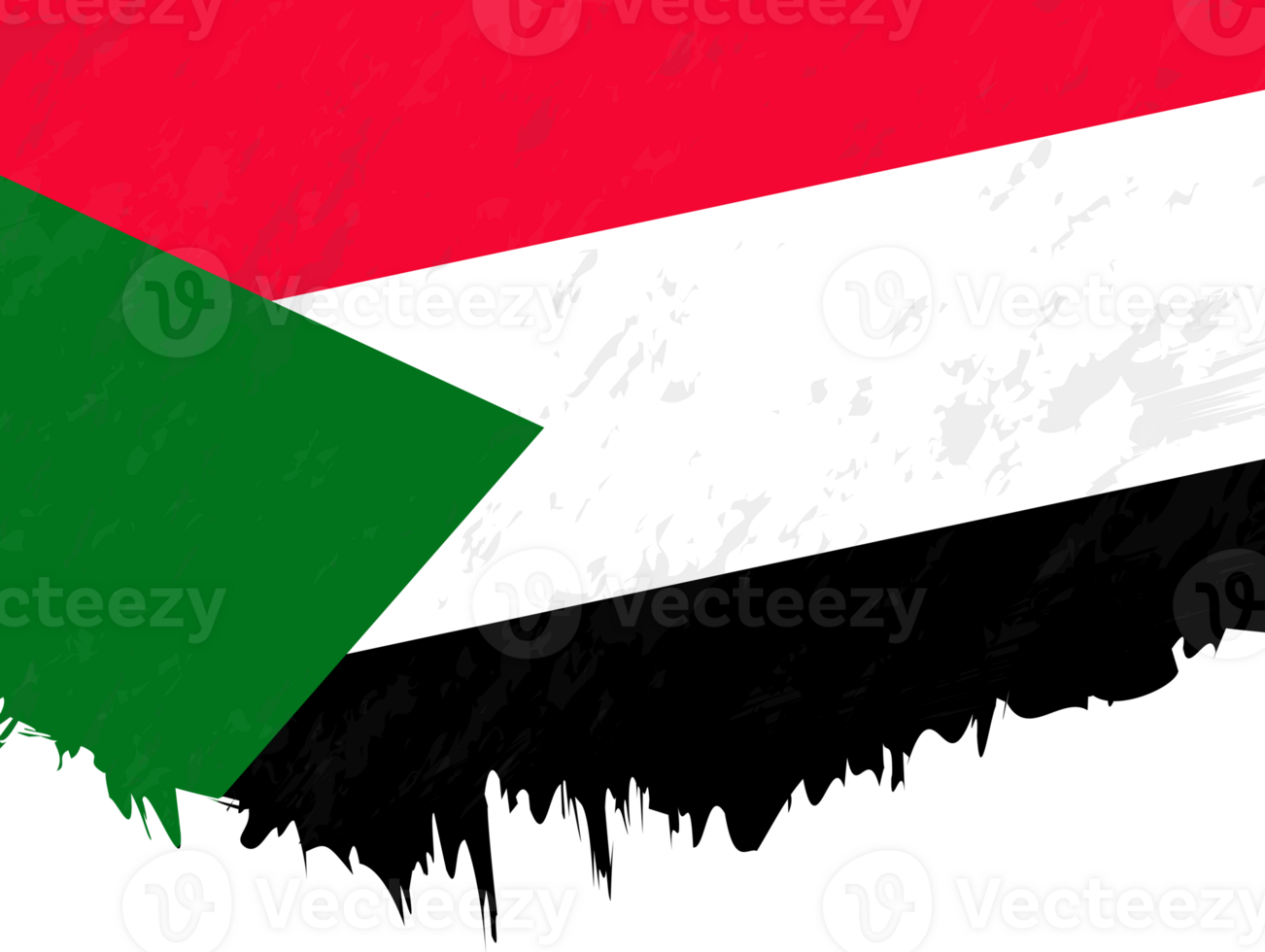 Grunge-style flag of Sudan. png