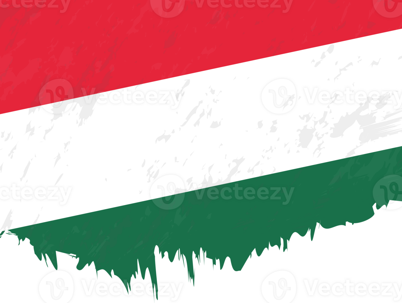 Grunge-style flag of Hungary. png