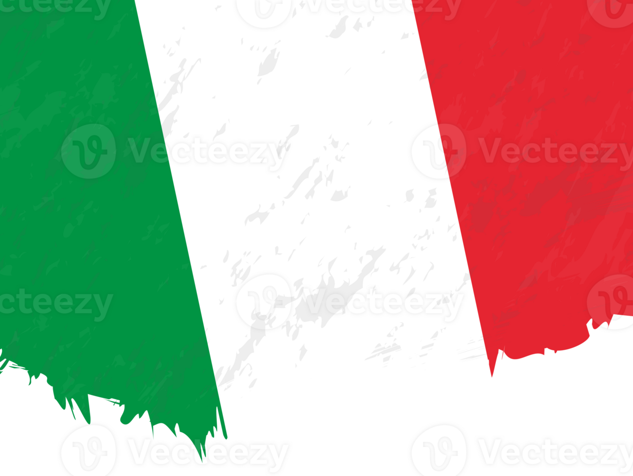 Grunge-style flag of Italy. png