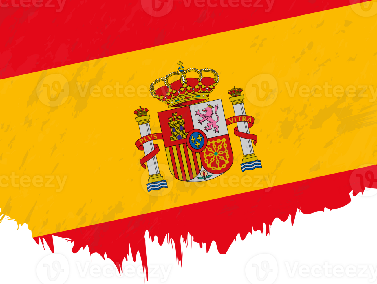 style grunge drapeau de Espagne. png