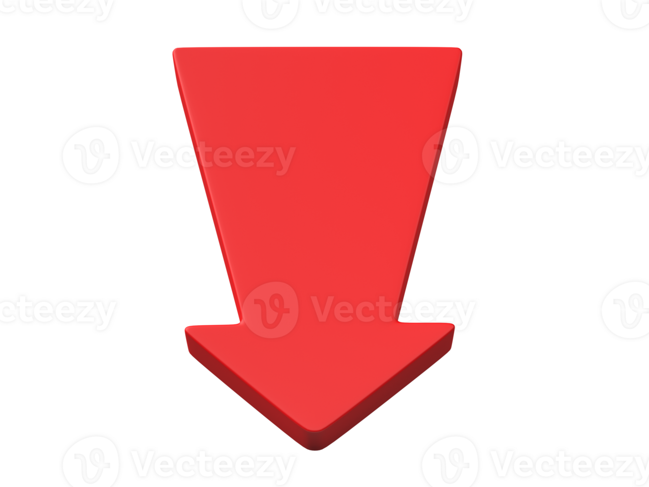 3D Arrow icon Isolated on transparent background png