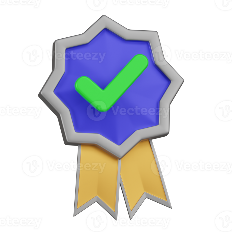 Certification of Quality Assurance 3D Icon png