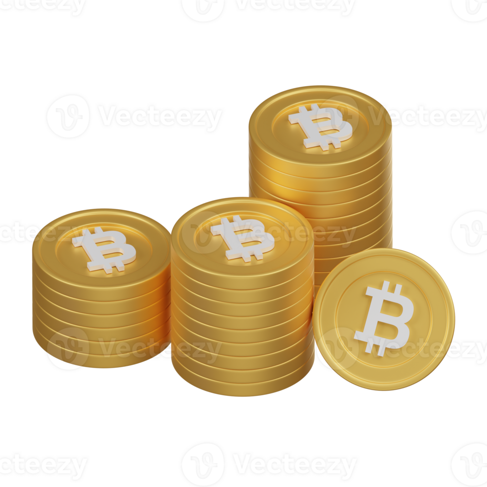 crypto-monnaie investissement fonds avec bitcoin les atouts 3d icône png