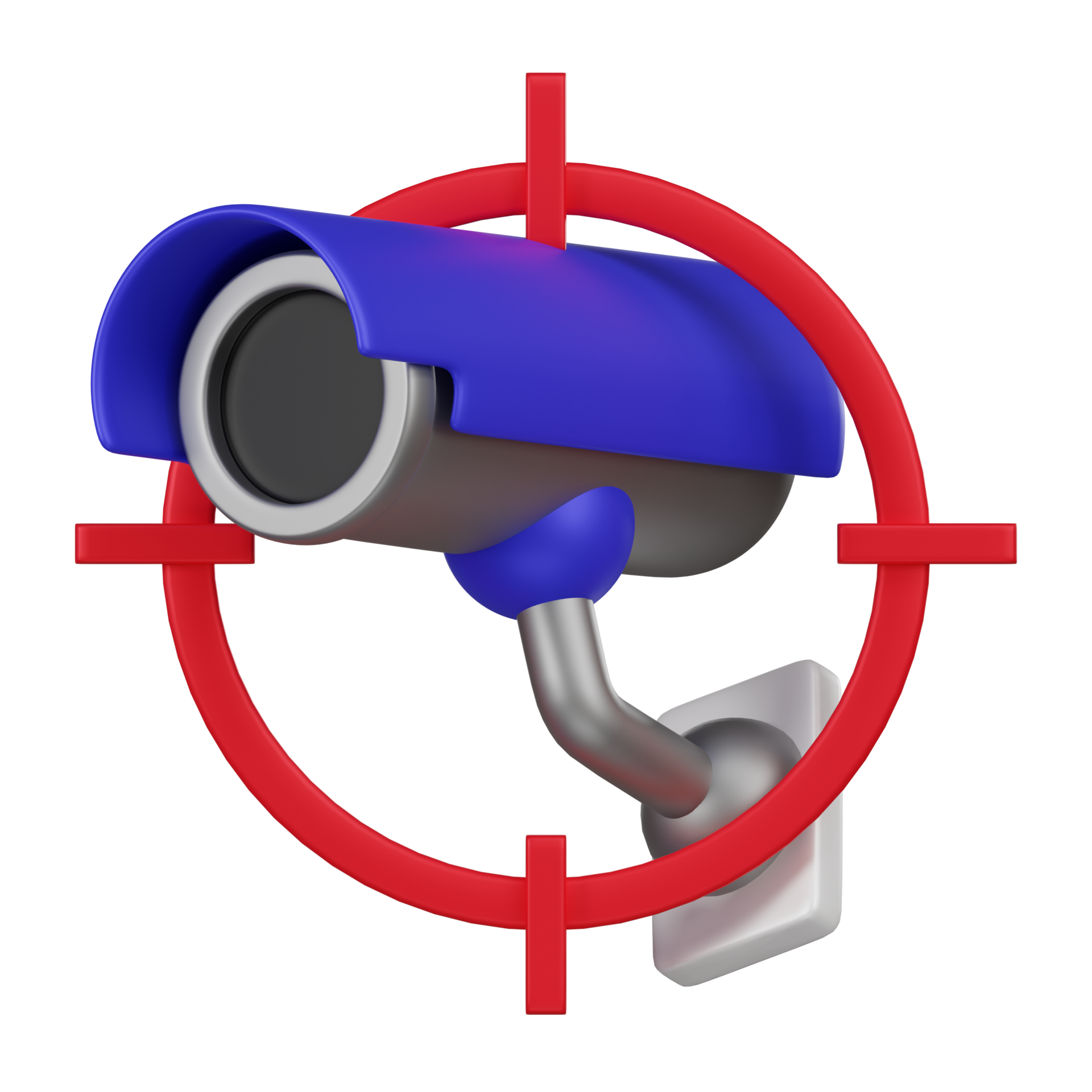 Surveillance Camera Privacy Protection 3D Icon 41644023 PNG