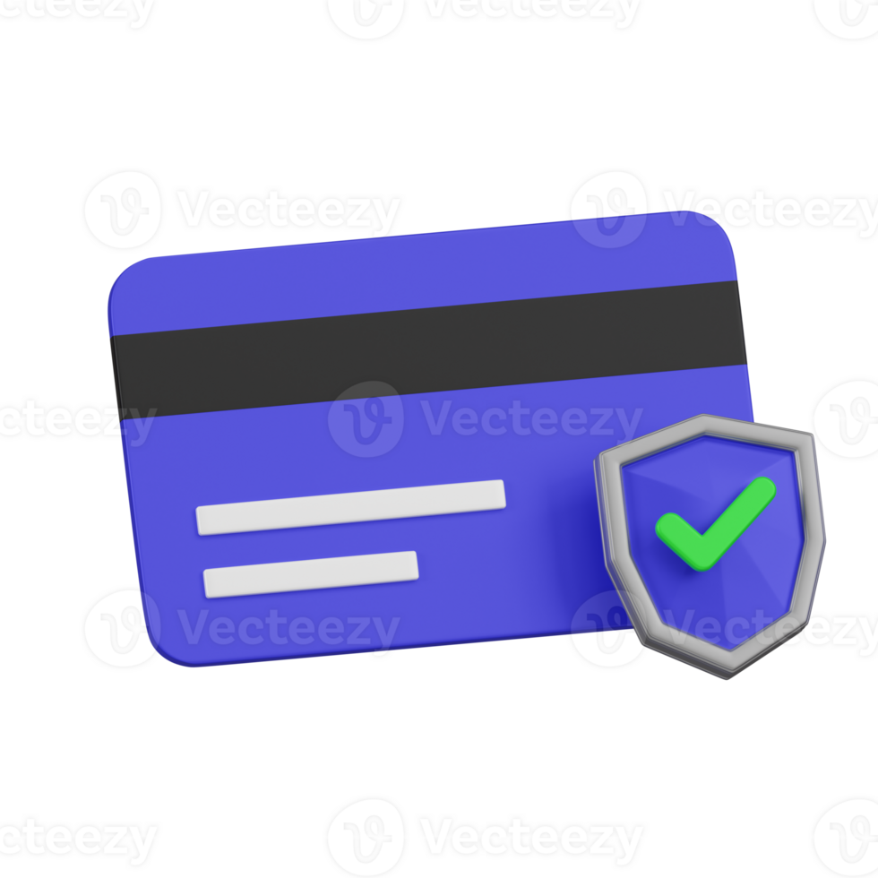 verificado pago seguridad 3d icono png