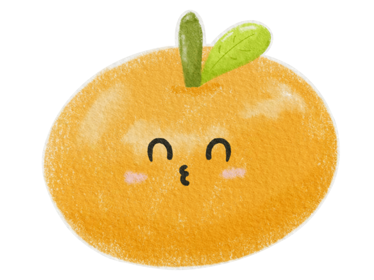 Cute cartoon Orange png