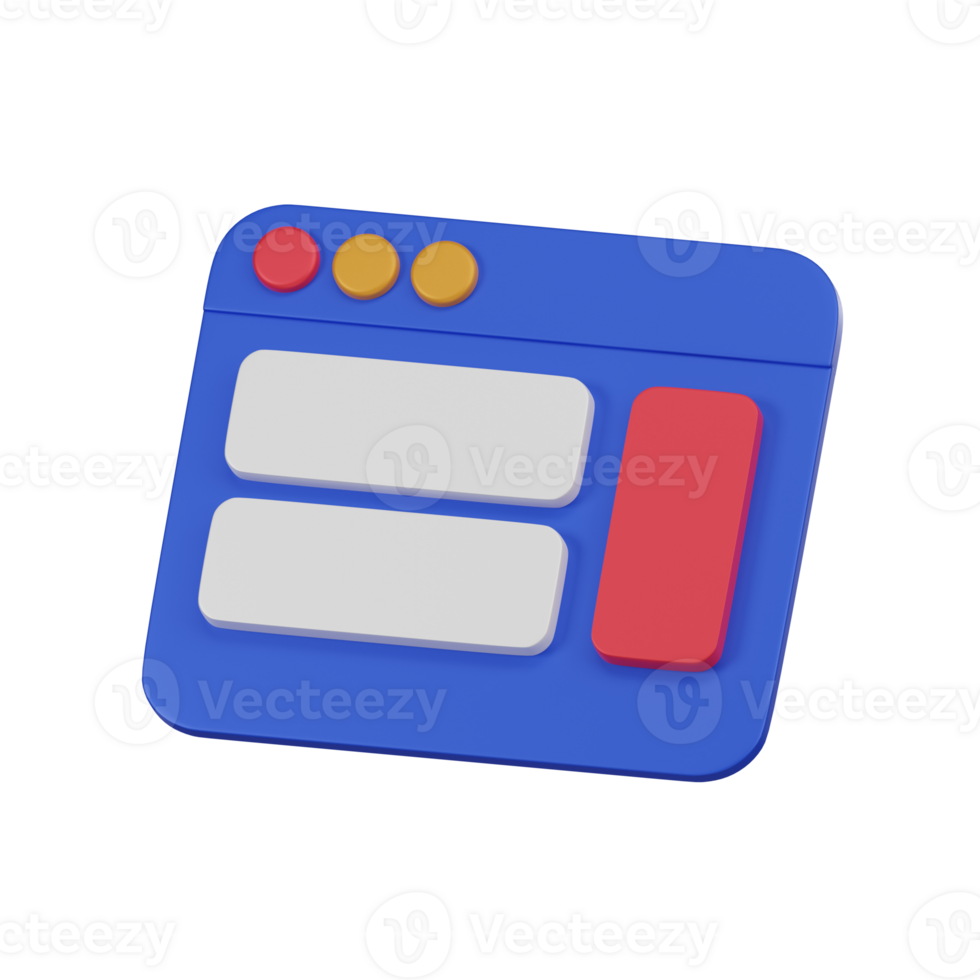 Minimal web icon for website and app design. 3d render isolated illustration. png