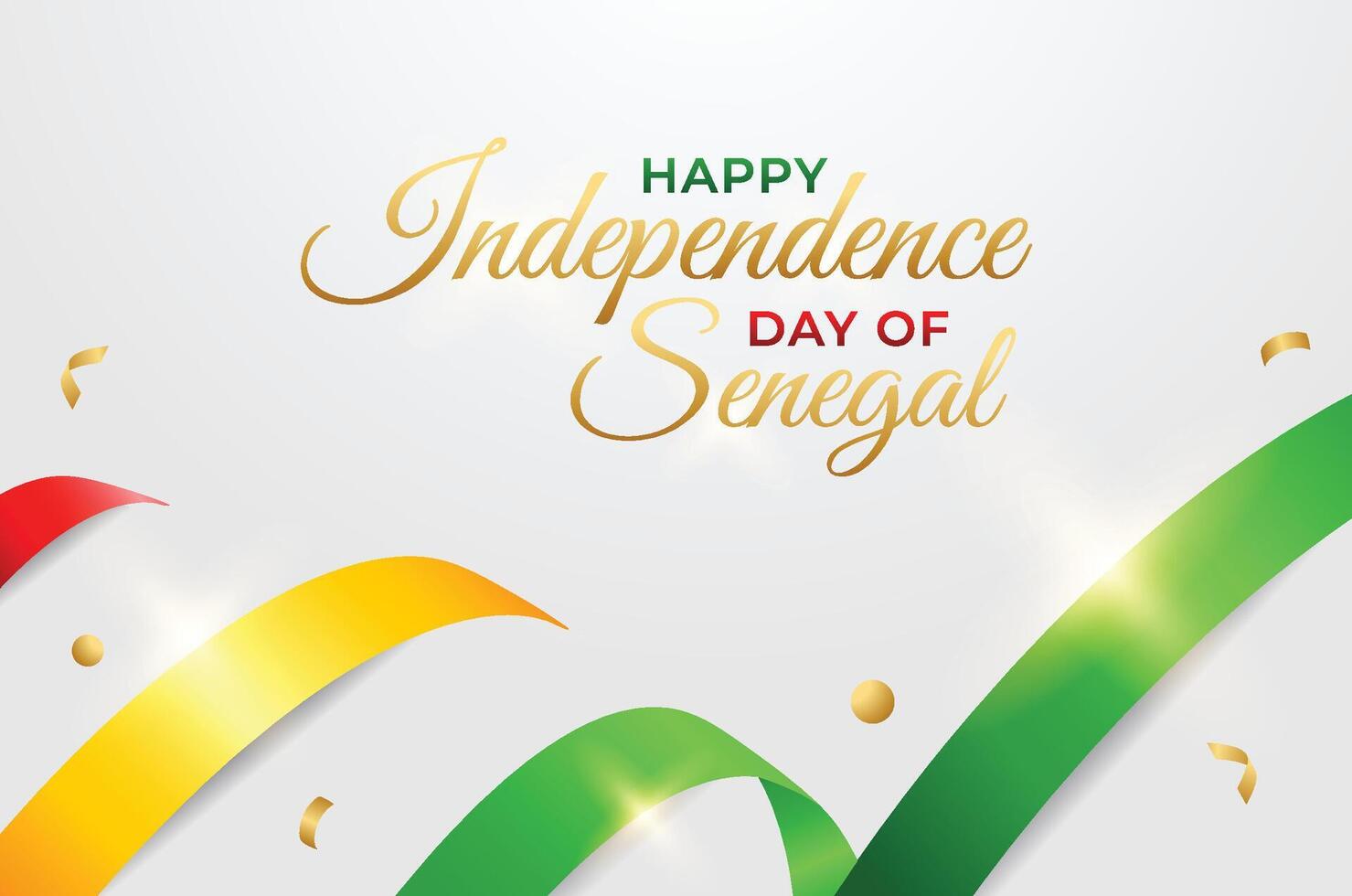 Senegal Independence day design illustration collection vector