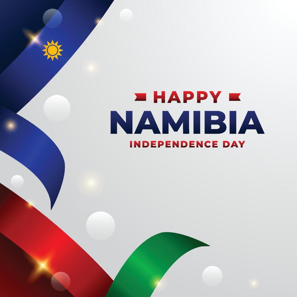 Namibia independence day design illustration collection vector