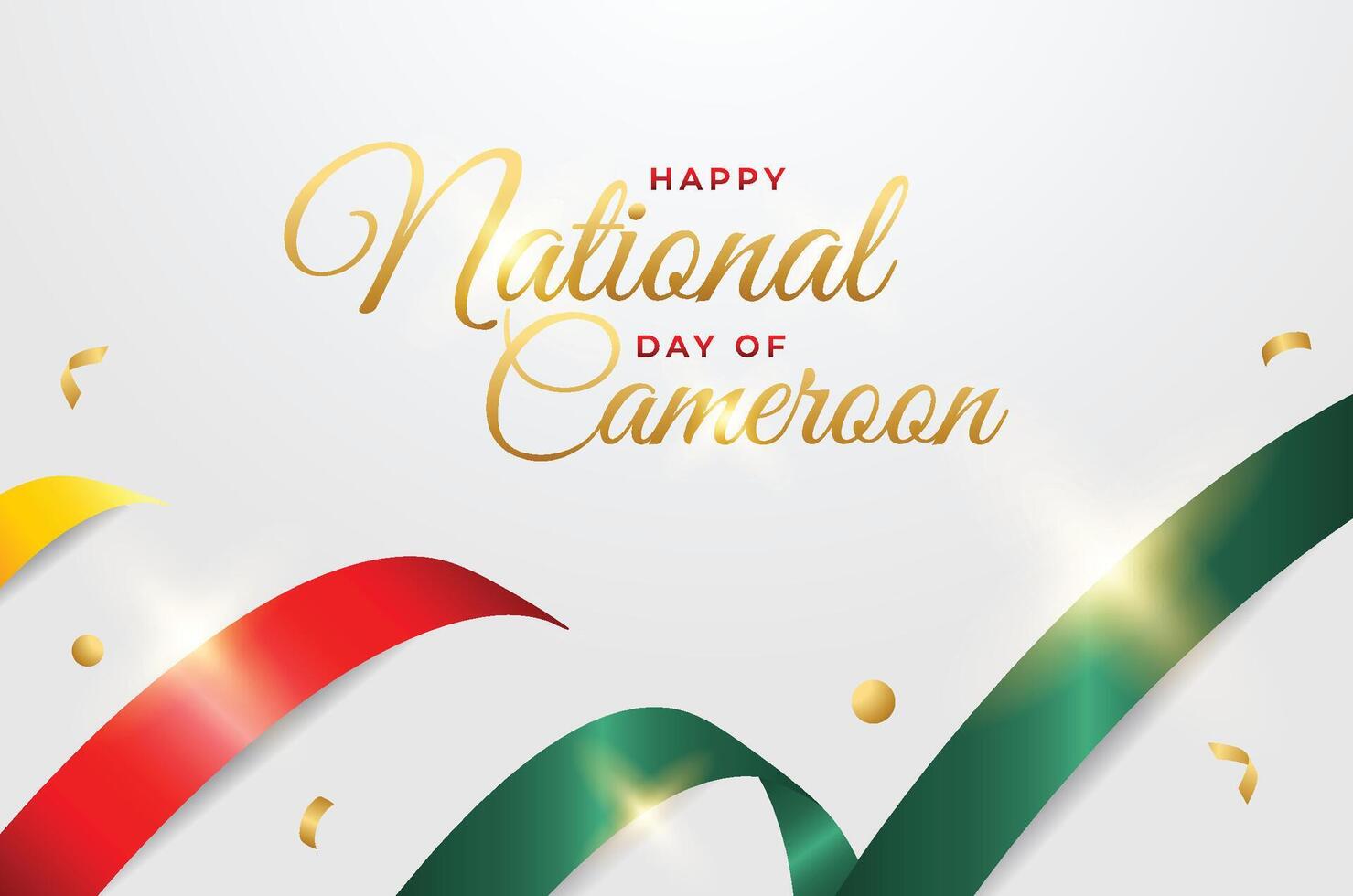 Camerún nacional día diseño ilustración colección vector