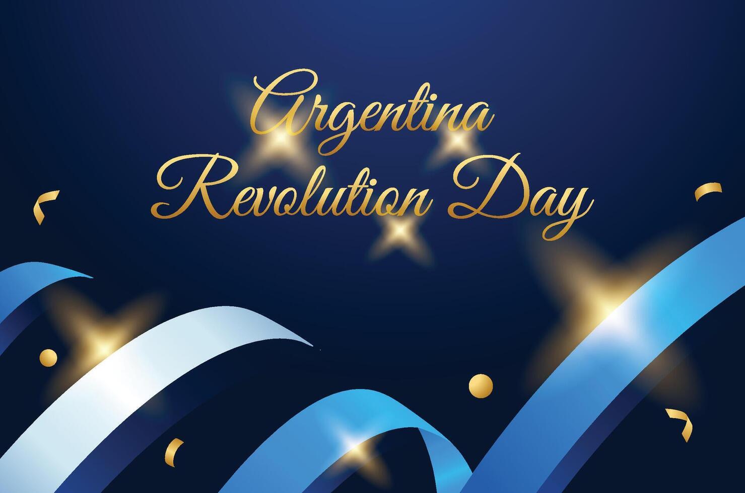 Argentina Revolution day design illustration collection vector