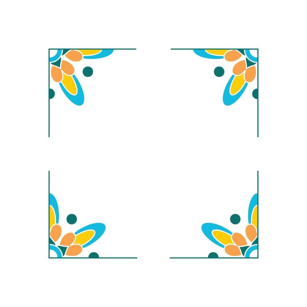 Mandala Colorful Wedding Ornament Vector Design