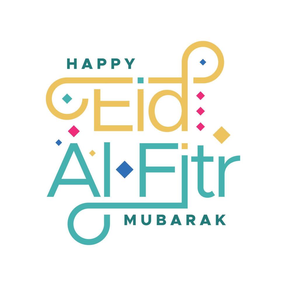 eid Alabama fitr Mubarak vector diseño